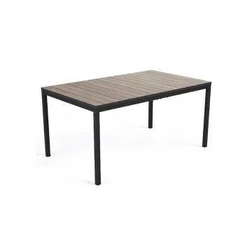 KETER Sodo stalas Deco Porto Nova 160 uosio medienos atspalvio/juodas