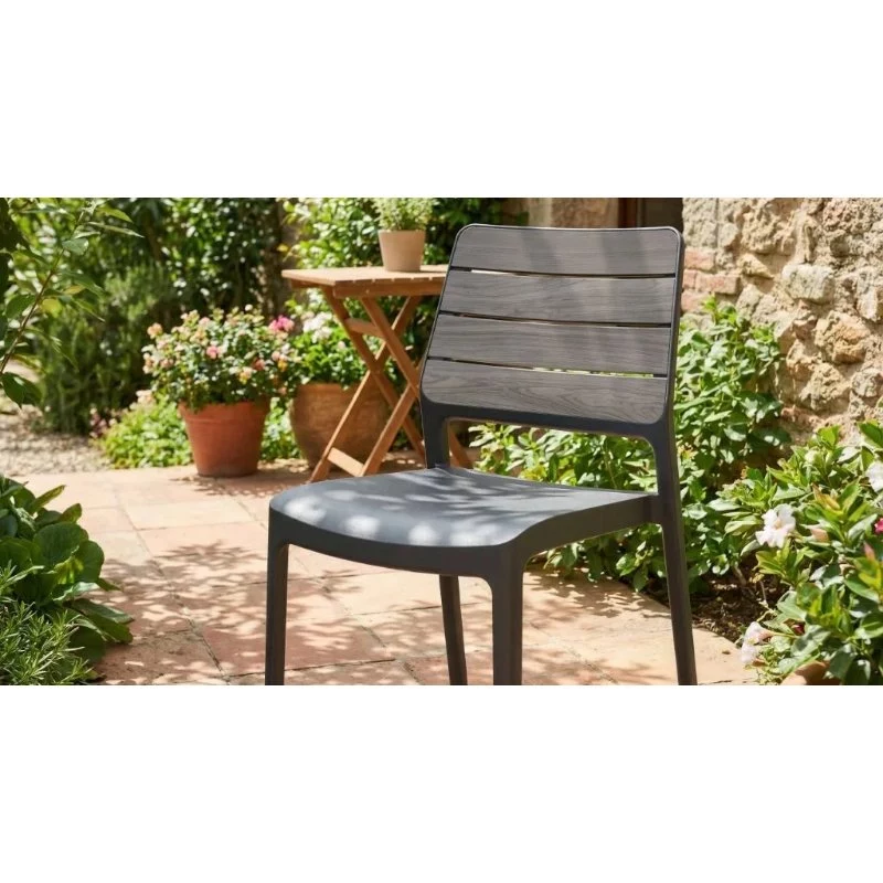 KETER Sodo kėdė Deco Porto šviesiai pilka/pilka