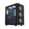 Zalman M4 SE juodas mATX Mini Tower kompiuterio korpusas su 6x 120mm FRGB ventiliatoriais