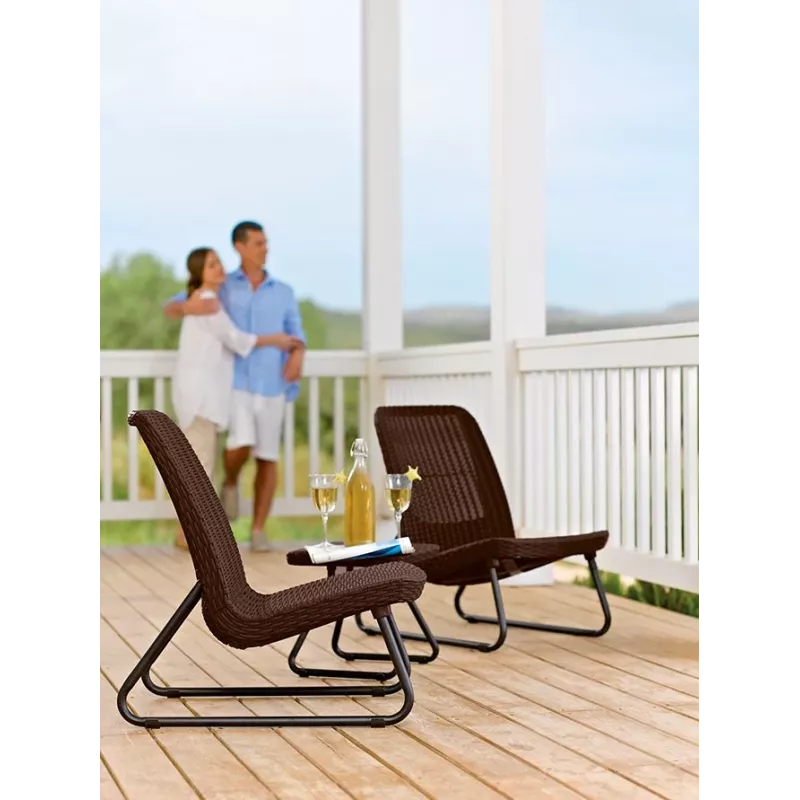KETER sodo baldų rinkinys Rio Patio Set rudas