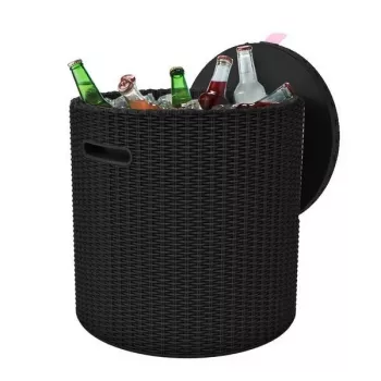 KETER Sodo stalas / daiktadėžė Cool Stool ruda