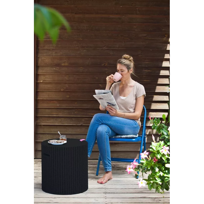 KETER Sodo stalas / daiktadėžė Cool Stool ruda