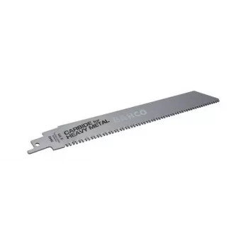 Bahco 7405021 sunkiųjų metalų karbido antgalių slenkamojo pjūklo geležtė, 225 mm, 8 TPI, 1 vnt.