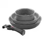 BALLARINI Torre 3 dalių keptuvių rinkinys Ø24cm, Ø28cm ir puodas Ø16cm + 3 nuimamos rankenos