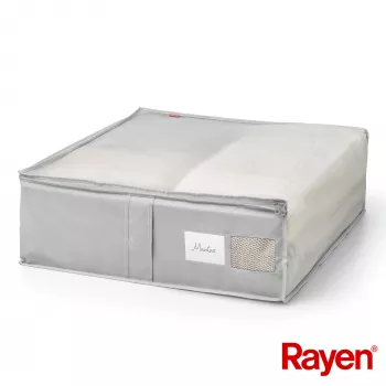 RAYEN Premium pilka antklodžių dėžė 65x55x20cm