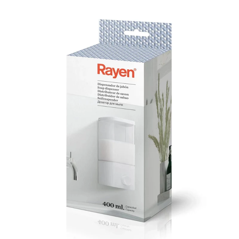 RAYEN Skysto muilo dozatorius / baltas / 400ml