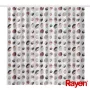 RAYEN Dušo užuolaida 180x200cm balta/ribota, PEVA