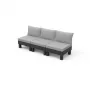 KETER Sodo sofa trivietė Elements 3 vietų pilka/šviesiai pilka