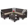KETER sodo baldų komplektas Corfu Relax Set rudas