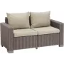 KETER Sodo sofa California 2 vietų sofa smėlio spalvos