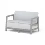 KETER Sodo sofa dvivietė Scandi Linea 2 vietų sofa šviesiai pilka/tamsiai plieno pilka