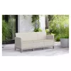 KETER Sodo sofa dvivietė Scandi Form 3 vietų sofa akmenų pilka/šviesiai smėlio spalvos