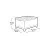 KETER Sodo stalas / daiktadėžė Scandi Storage Table pilka