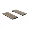 KETER Sodo stalas ištraukiamas Deco Porto Nova Ištraukiamas 160-240 cm uosio medienos atspalvio/juodas