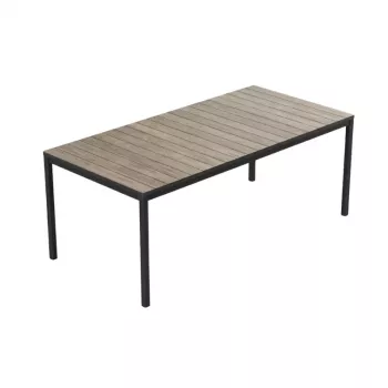 KETER Sodo stalas Deco Porto Nova 200 uosio medienos atspalvio/ juodas