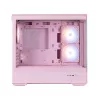 Zalman P30 V2, mATX Mini Tower kompiuterio korpusas, 3 x 120mm ARGB ventiliatoriai, rožinis