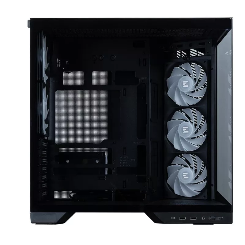 Zalman D50, ATX vidutinio bokšto kompiuterio korpusas, 3 x 120mm ventiliatoriai, juodas