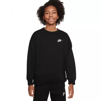 Nike Sportswear Club Fleece vaikiškas bliuzonas juodas FD2923 010 L