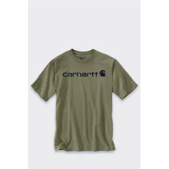 Carhartt Dearborn Relaxed Logo marškinėliai DUSTY OLIV