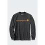 Carhartt Dearborn Relaxed LS Logotipas Marškinėliai CARBON