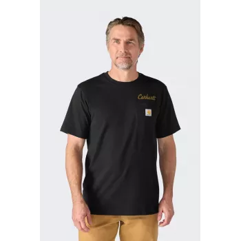 Carhartt Irvine Hard Work marškinėliai JUODI