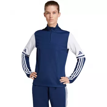 adidas Squadra 25 treniruočių viršutinė dalis tamsiai mėlyna moteriška sportinė striukė JD3017 M