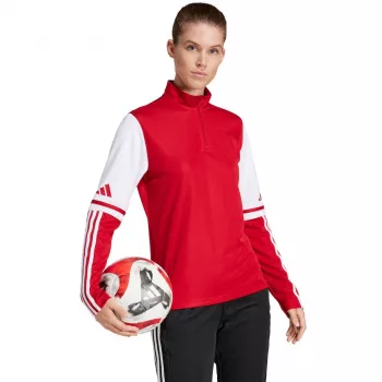 adidas Squadra 25 treniruočių viršutinė dalis moterų sportinis megztinis raudonas JD3018 L