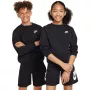 Nike Sportswear Club Fleece vaikiškas džemperis juodas FD3006 010 XS