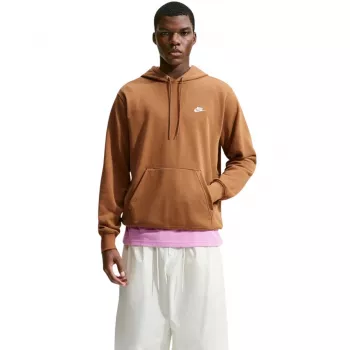 Vyriškas Nike Club FT PO Hoodie džemperis su gobtuvu šviesiai rudos spalvos FN3866 270 2XL