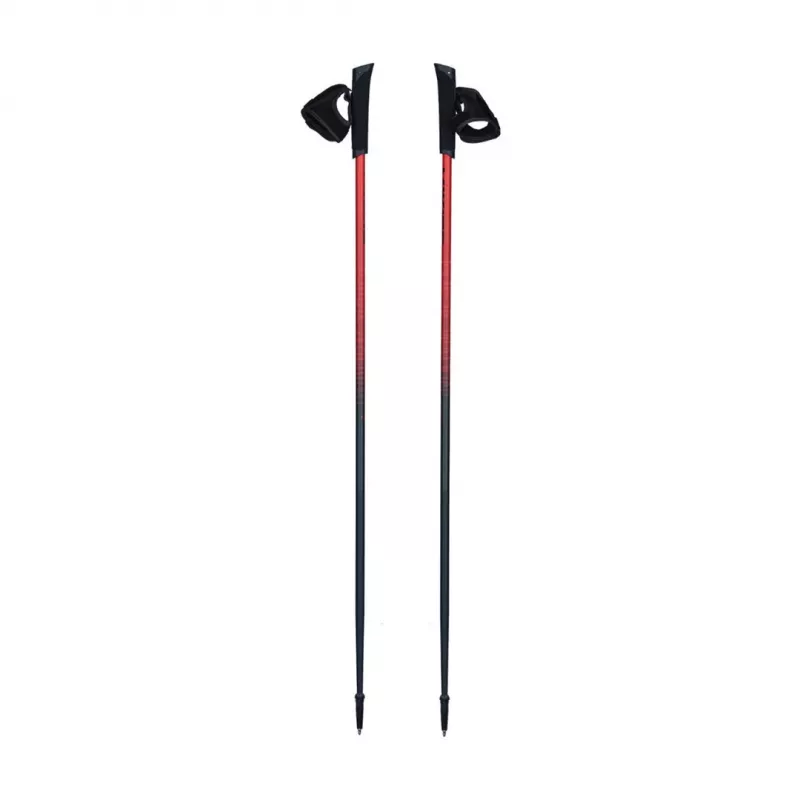 Viking Nordic Walking Pro Trainer 110 cm šiaurietiško ėjimo lazdos raudonos/juodos