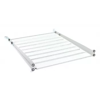 DIGITUS TN-19-550-1U-GY 1U fiksuota stovo lentyna, 550 mm gylio, pilka RAL 7035, 25 kg apkrova