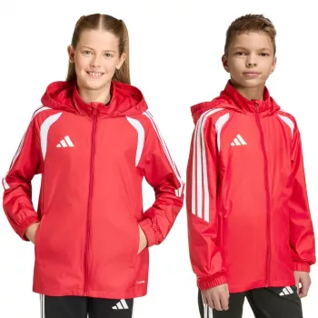 Vaikiška striukė adidas Tiro 26 League Windbreaker raudona JY9724 140cm