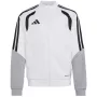 adidas Tiro 26 Competition Training vaikiška sportinė striukė balta-pilka KA7716 152cm