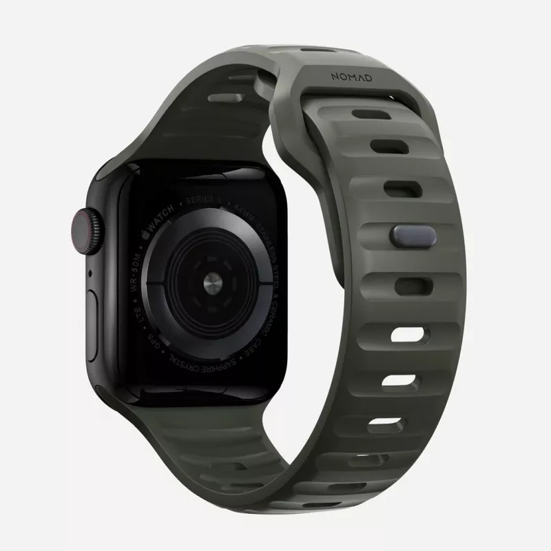 NOMAD Sport Band - apyrankė Apple Watch 46mm/49mm iš FKM (ash green)