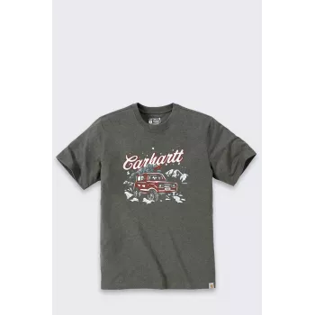 Carhartt Dearborn Holiday marškinėliai BASIL HEATHER