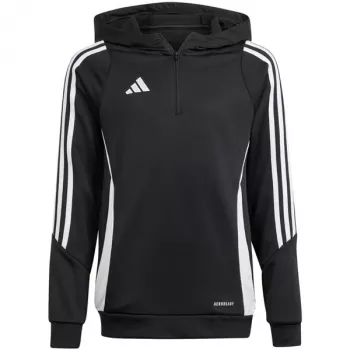 Vaikiškas džemperis su gobtuvu adidas Tiro 24 Training Hoodie juodas IJ9960 164cm