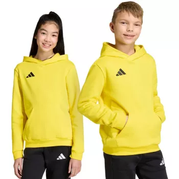 Vaikiškas džemperis su gobtuvu adidas Entrada 26 Hoody geltonas JZ6564 116cm