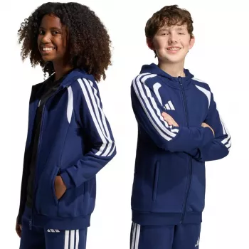 Vaikiškas džemperis adidas Tiro 26 League Sweat Full Zip Hoodie tamsiai mėlynas KF3322 164cm