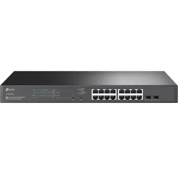 TP-Link JetStream TL-SG2218P tinklo komutatorius Valdomas L2/L2+ Gigabit Ethernet (10/100/1000) PoE palaikymas 1U Juodas