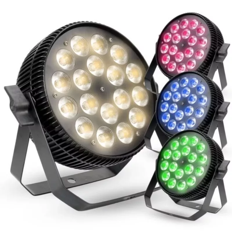 LIGHT4ME ALU TETRA RGBW PAR 18x10W reflektorius scenai