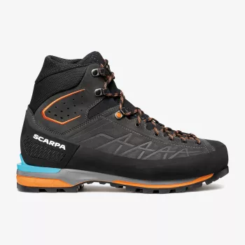 Scarpa Zodiac Tech GTX alpinizmo batai, GORE-TEX Performance Comfort, Perwanger oda, Vibram Mont padas, Anthracite/Tonic Orange, EU 44