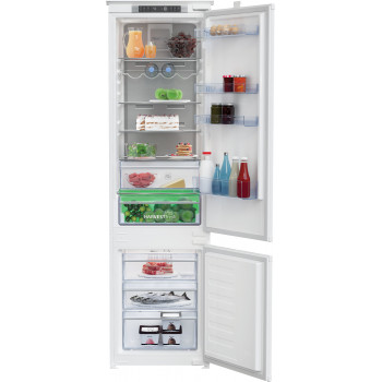 BEKO Šaldytuvas BCNA306E4SN Įmontuojamas, 193,5 cm, Energetinė klasė E, HarvestFresh, Neo Frost, Metal Wall