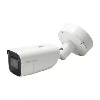 LevelOne FCS-5212 6MP lauko bullet IP kamera su motorizuotu varifokaliniu objektyvu, H.265, IR naktinio matymo, PoE, IP66, IK10