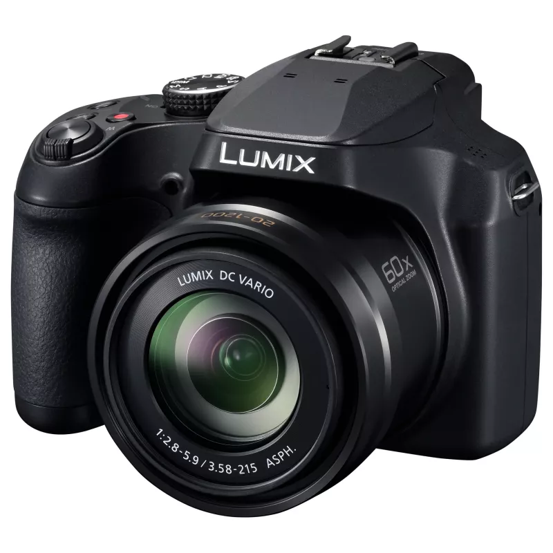 Panasonic LUMIX DC-FZ82D skaitmeninis fotoaparatas - 18,1 MP, 60x optinis priartinimas, 4K vaizdo įrašas, juodas