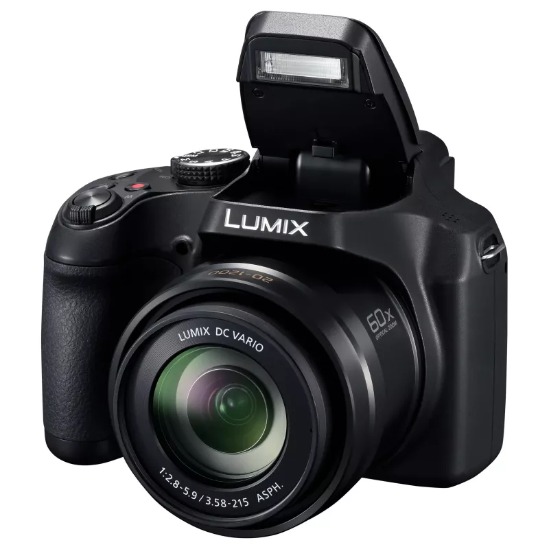 Panasonic LUMIX DC-FZ82D skaitmeninis fotoaparatas - 18,1 MP, 60x optinis priartinimas, 4K vaizdo įrašas, juodas