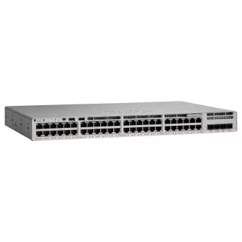 Cisco Catalyst 9200L 48 prievadų dalinis PoE+ 4x10G Network Essentials komutatorius