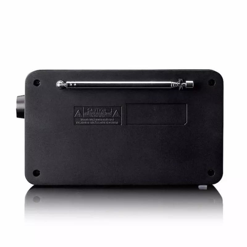 Lenco PDR-033BK nešiojamasis DAB+/FM radijas su Bluetooth ir įkraunama baterija - juodas