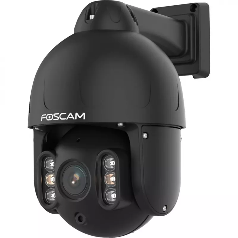 Foscam SD8EP lauko pasukama/ pakreipiama PoE kamera, 8MP 4K, 4x optinis priartinimas, IP66, juoda