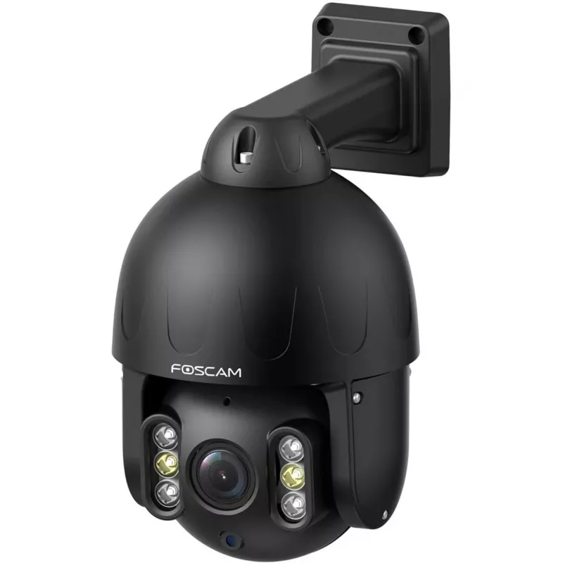 Foscam SD8EP lauko pasukama/ pakreipiama PoE kamera, 8MP 4K, 4x optinis priartinimas, IP66, juoda