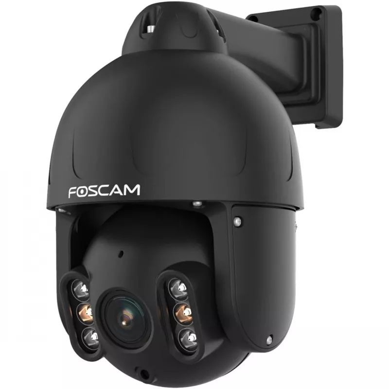 Foscam SD8EP lauko pasukama/ pakreipiama PoE kamera, 8MP 4K, 4x optinis priartinimas, IP66, juoda